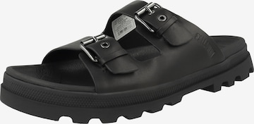 Palladium - Zapatos abiertos 'Dunelite Riviera' en negro: frente