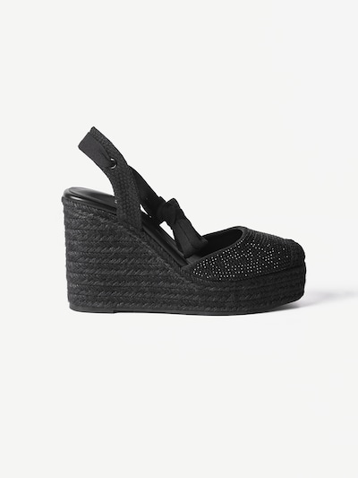 fekete KOROSHI Sling körömcipők - 36, Termék nézet