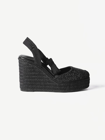 KOROSHI Sling körömcipők - fekete