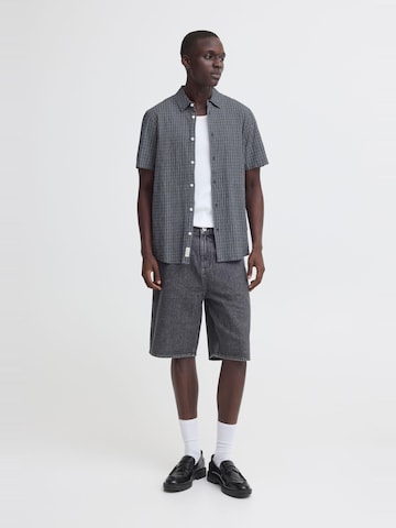 BLEND Regular Fit Kurzarmhemd ' BHBarny ' in Blau