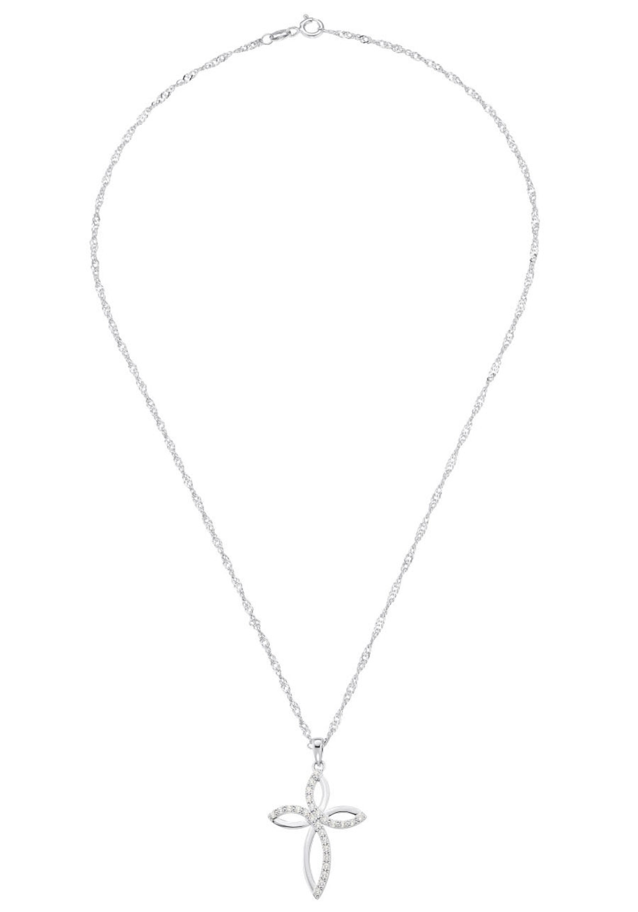 AMOR Necklace in Silver: front