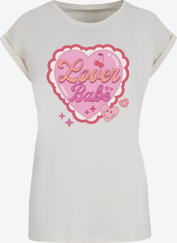 F4NT4STIC Shirt 'Lover Babe Valentinstag' in Beige: front