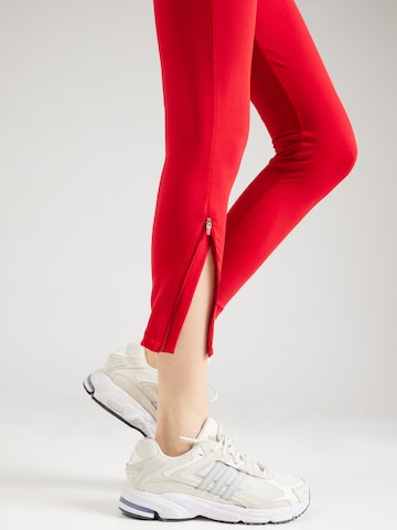 ADIDAS PERFORMANCE Skinny Workout Pants 'Adizero' in Red