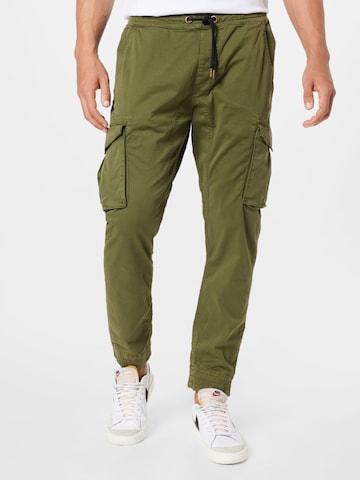 ALPHA INDUSTRIES Tapered Παντελόνι cargo σε πράσινο: μπροστά