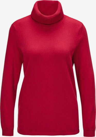 Goldner Pullover in rot / blutrot, Produktansicht