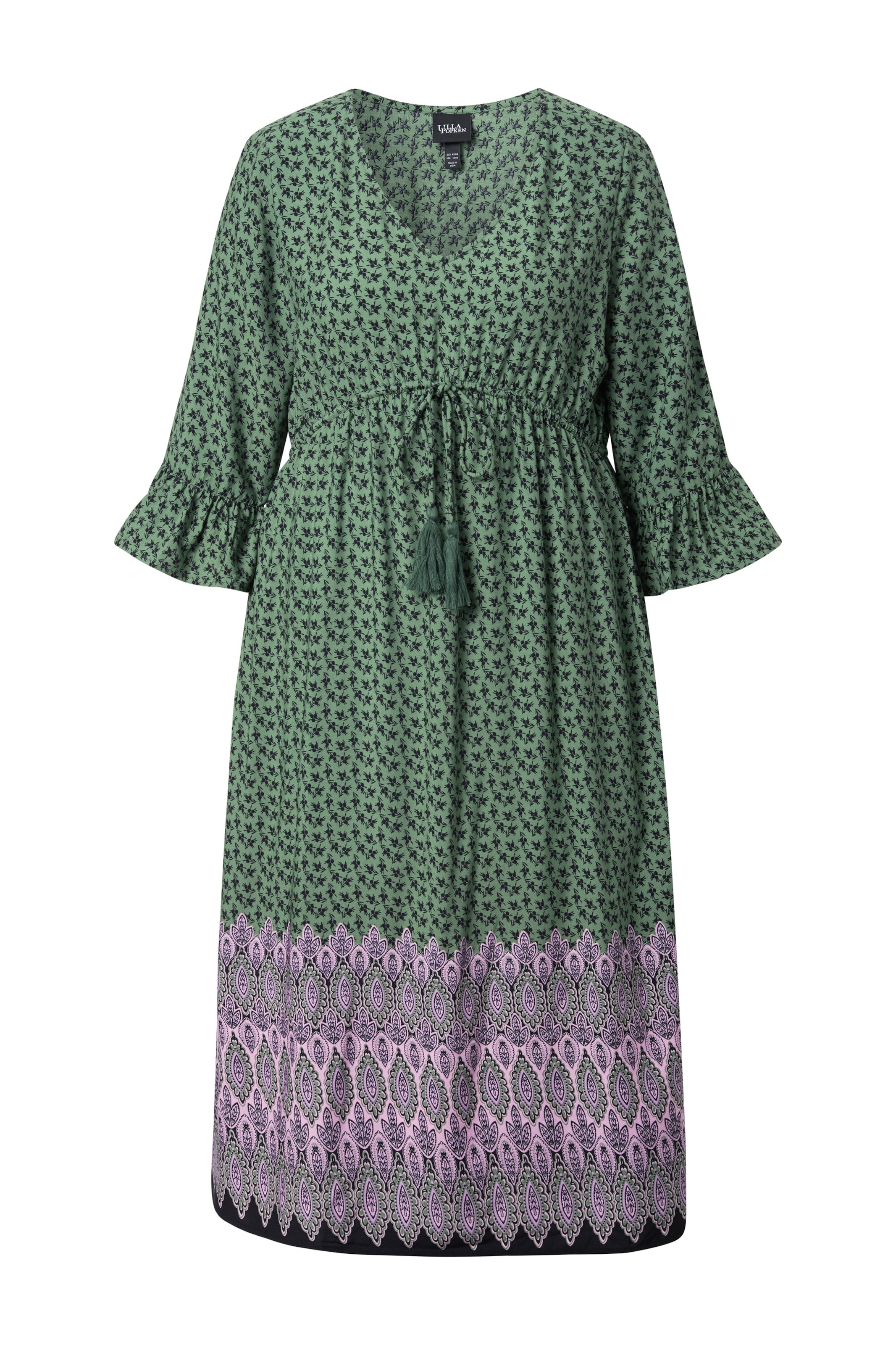 Ulla Popken Dress in Green: front