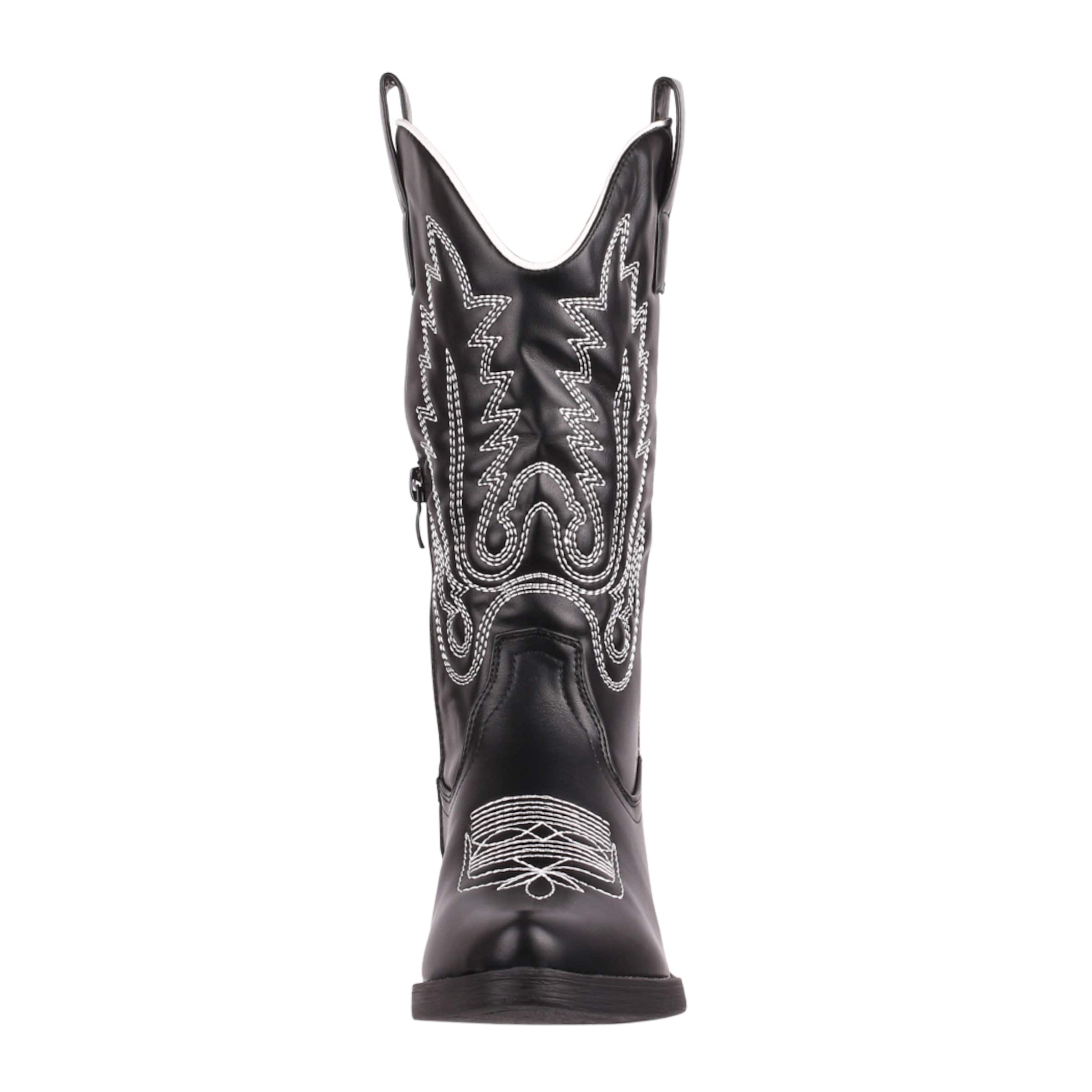 Elara Cowboystiefel in Schwarz