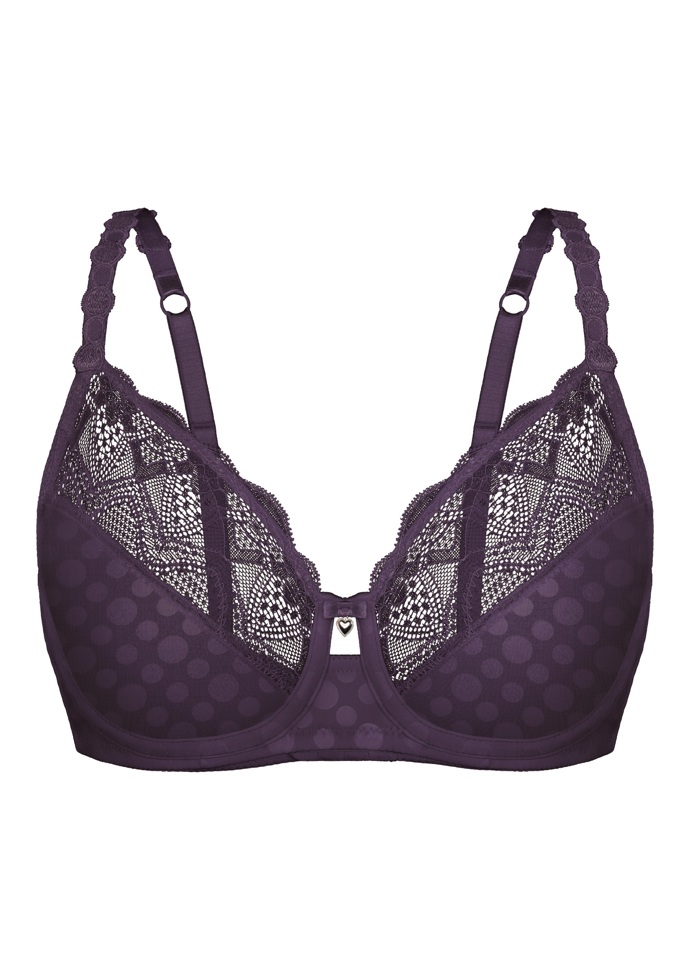 sassa BH 'DOT & BLOSSOM' in Lila: voorkant