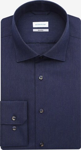 Coupe regular Chemise business 'Shaped' SEIDENSTICKER en bleu