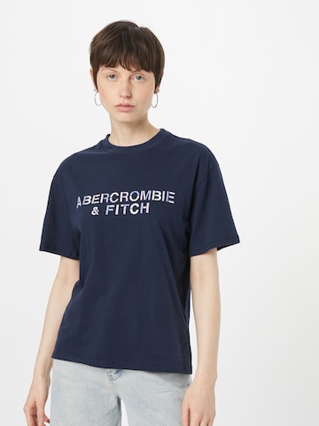 T-shirt Abercrombie & Fitch en bleu : devant