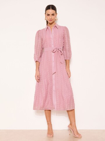 Lipsy Платье-рубашка в Ярко-розовый