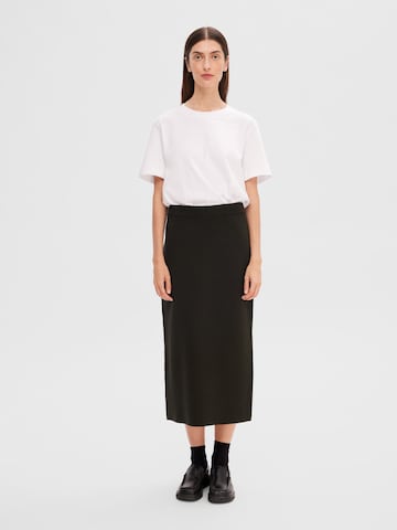 SELECTED FEMME Rok 'Karo' in Zwart