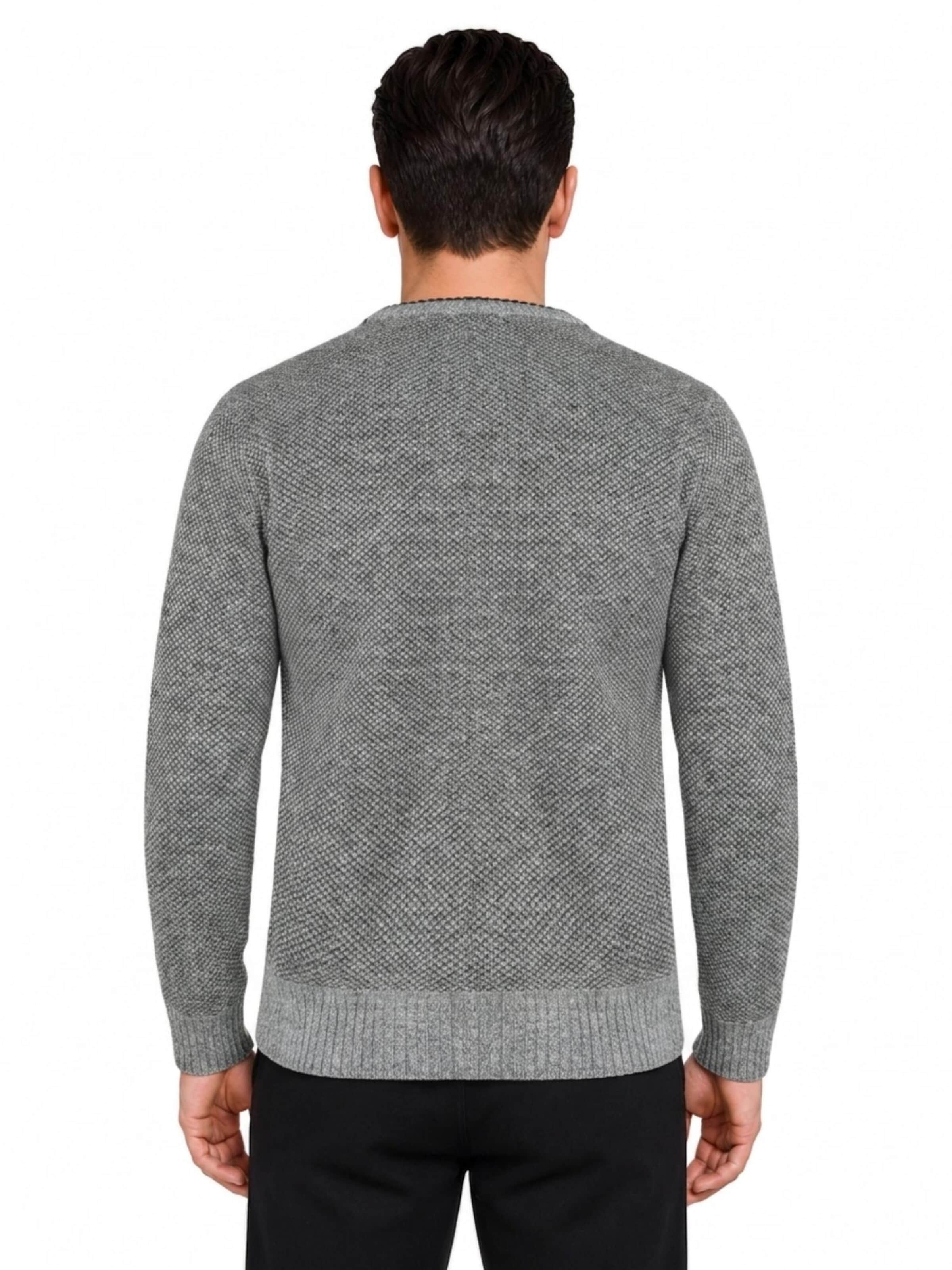 ALLTHEMEN Knit Cardigan in Grey