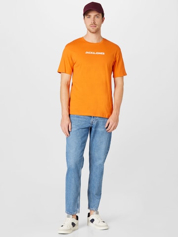 JACK & JONES T-Shirt 'SWISH' in Orange