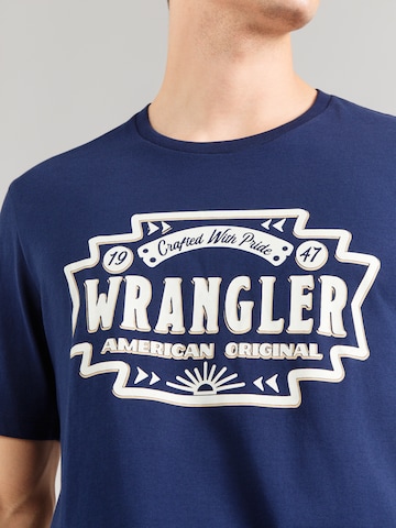 WRANGLER Μπλουζάκι 'AMERICANA' σε μπλε