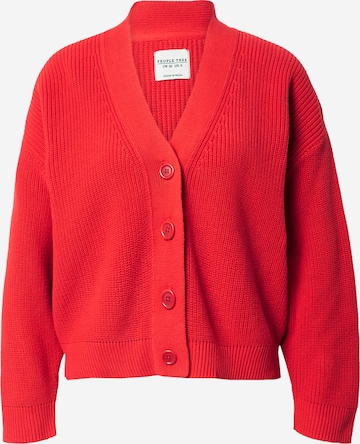 People Tree Knit Cardigan in Red: front