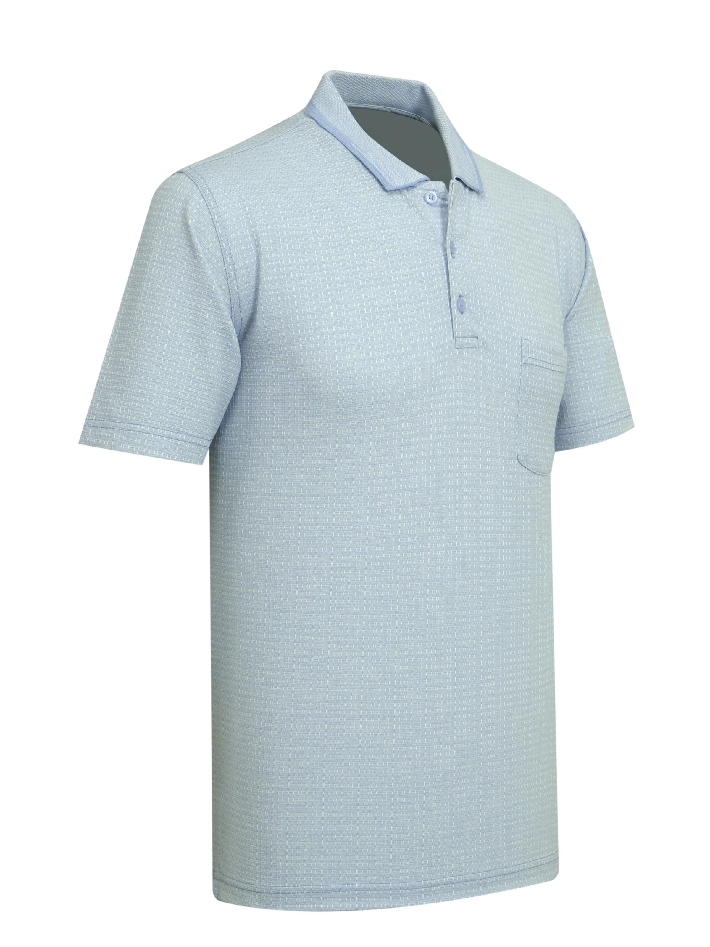 Cizgi Triko Shirt‌‌ in Blau