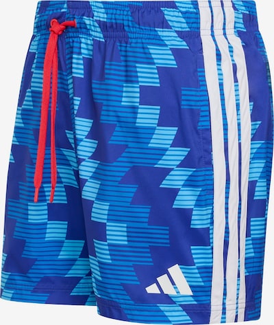 ADIDAS PERFORMANCE Surffishortsit 'FB AOP' koossa S/regular värissä sininen / taivaansininen / vaaleansininen / valkoinen, Tuotenäkymä
