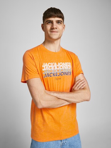 JACK & JONES Shirt 'Brady' in Oranje