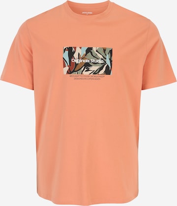 Jack & Jones Plus T-shirt 'JORSEQUOIA' i orange: framsida