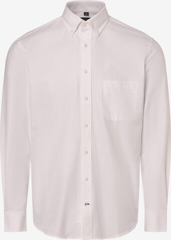 Coupe regular Chemise Andrew James en blanc : devant