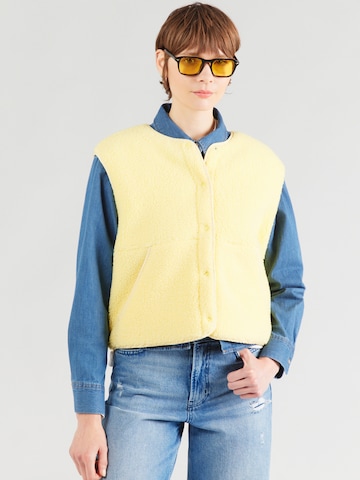 Gilet 'JXVERA' JJXX en jaune : devant