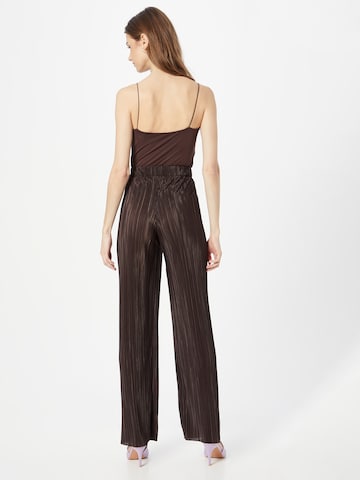 Monki Wide leg Παντελόνι σε καφέ