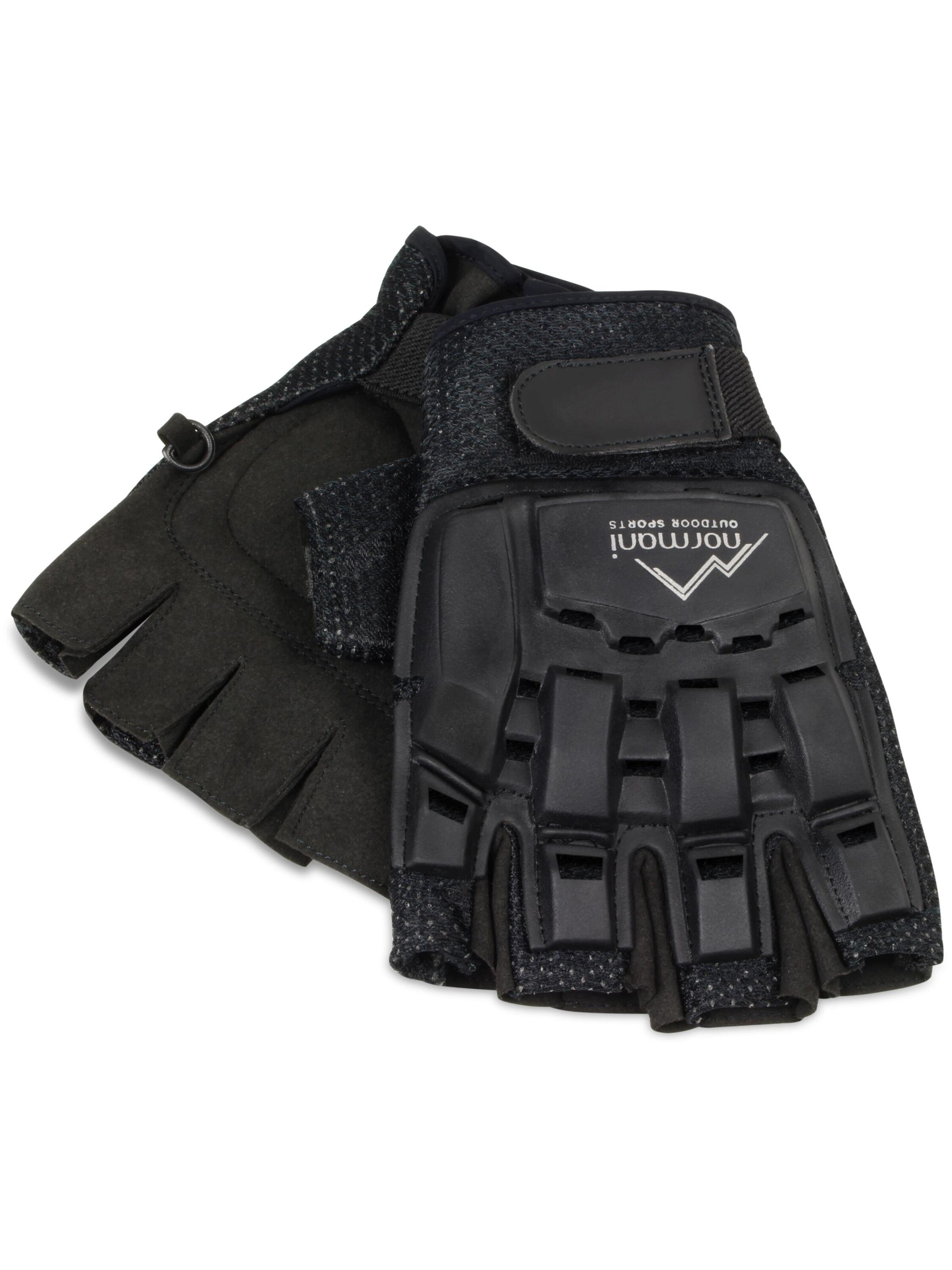 normani Short finger gloves ' Last Man Standing ' in Black