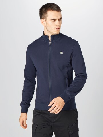 LACOSTE Sweatvest in Blauw: voorkant