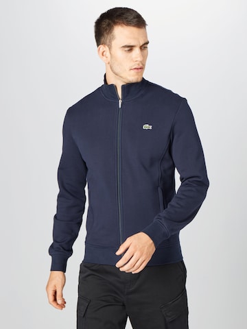 LACOSTE Sweat jacket in Blue: front