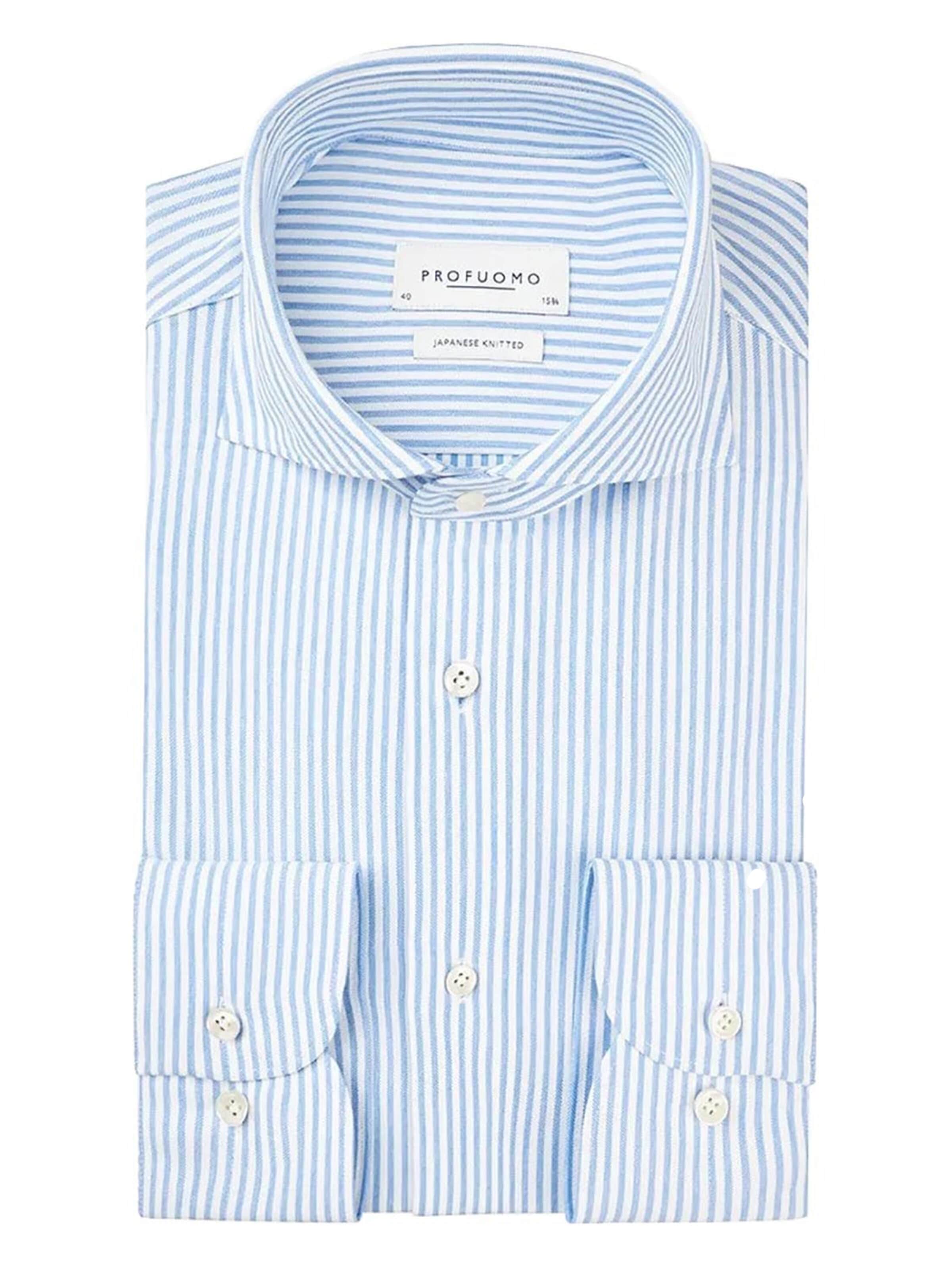 Profuomo Slim fit Overhemd 'Sky Blue' in Blauw