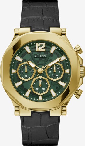 GUESS Analoog horloge 'EDGE' in Zwart: voorkant