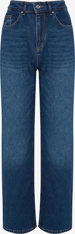 Largi Jeans de la Trendyol pe albastru: față