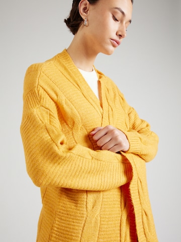 ABOUT YOU Knit Cardigan 'Anja' in Yellow