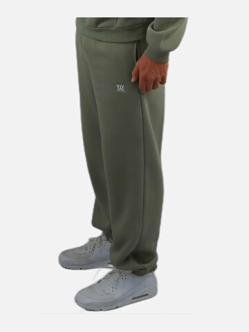 HEFTYKA Loosefit Sporthose 'CUFF JOGGER' in Grün