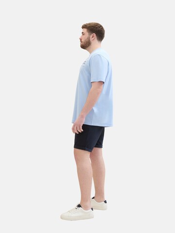 TOM TAILOR Men + Regular Chino trousers in Blue
