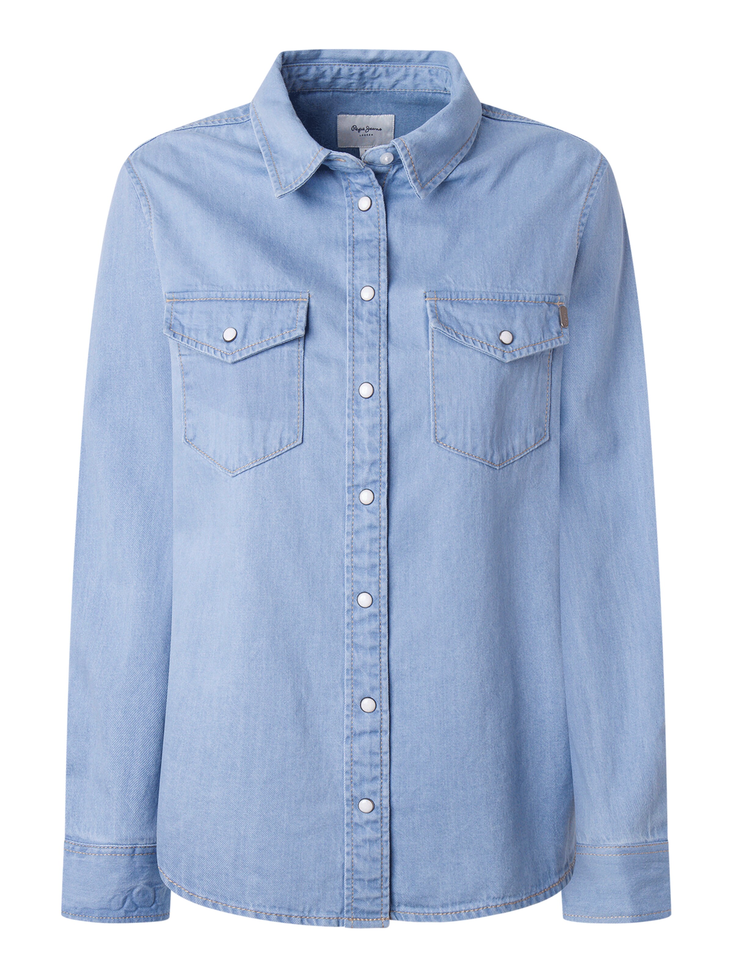 Pepe Jeans Bluse i blå: forside