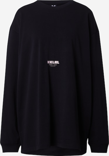 Karo Kauer Shirt 'Flower' in hellgelb / pastellpink / schwarz, Produktansicht