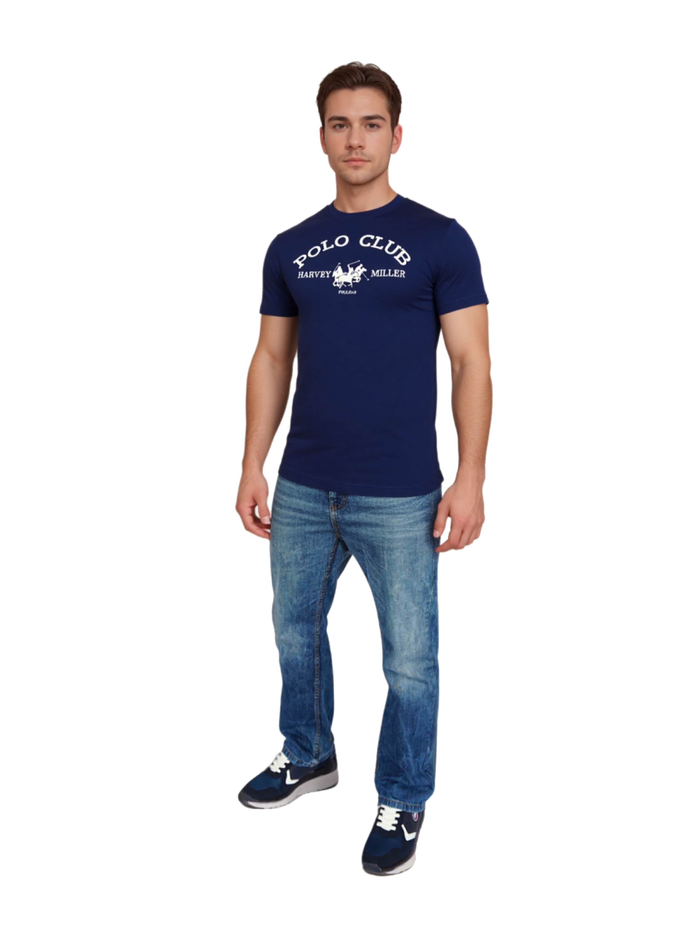 HARVEY MILLER Тениска 'Club' в синьо