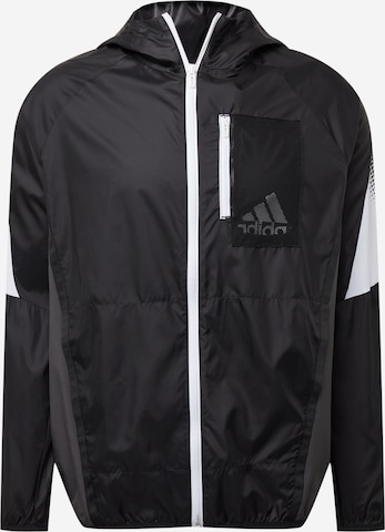 ADIDAS PERFORMANCE Athletic Jacket 'Seaso' in Black: front