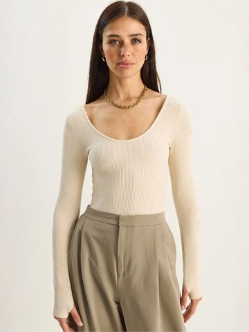 Bianco Lucci - Camisa em bege: frente