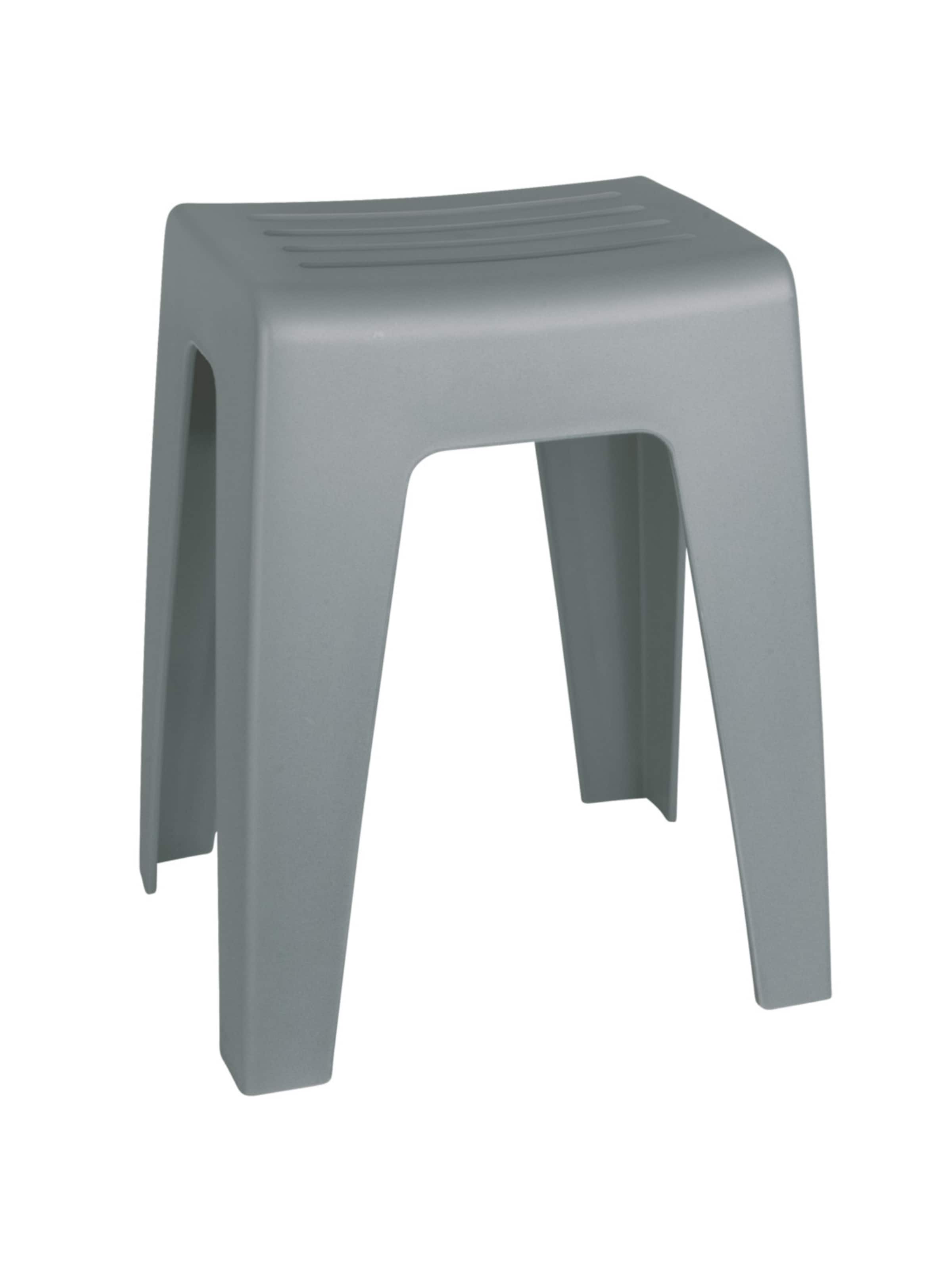 Wenko Badhocker 'Kumba' in Grau: Vorderseite