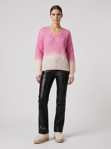 americandreams Oversizepullover 'Milana 2-Colored'‌‌‌‌‌ in Pink