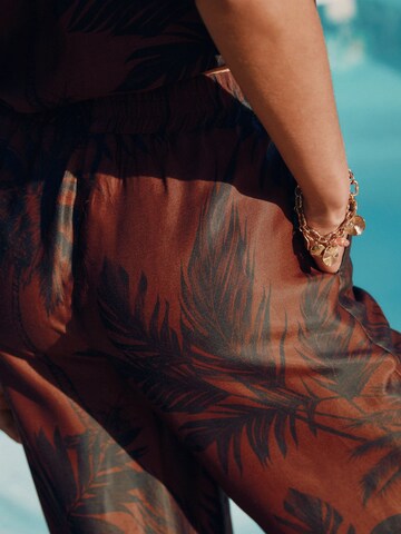 Next Wide leg Trousers in Brown