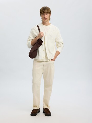 Vestes en maille SELECTED en blanc