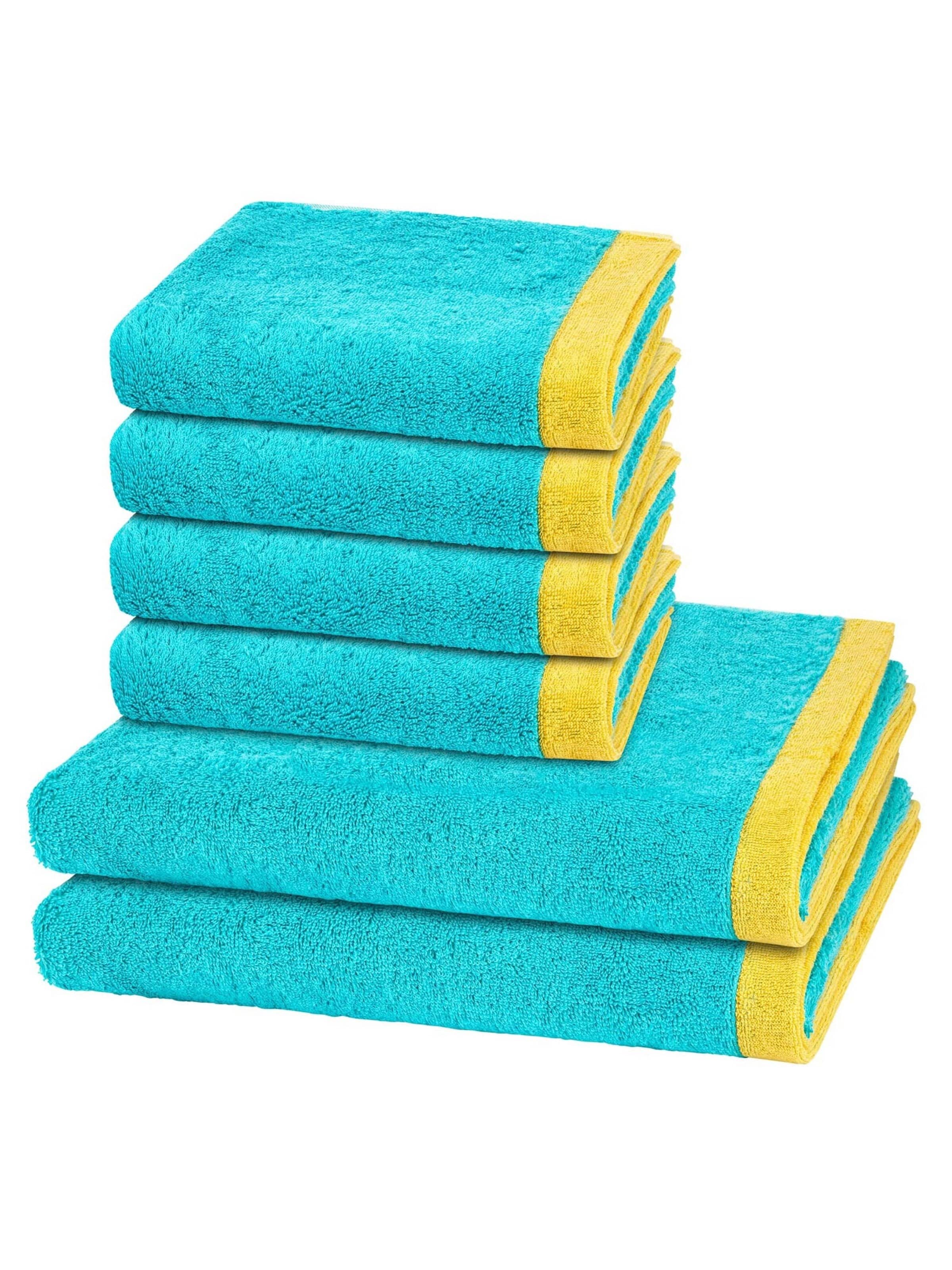 Cawö Towel 'Lifestyle Splash' in Blue: front