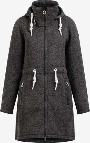 DreiMaster Maritim Fleece Jacket 'Grassland' in Grey: front