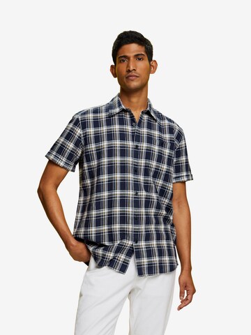 ESPRIT Regular fit Button Up Shirt in Blue: front