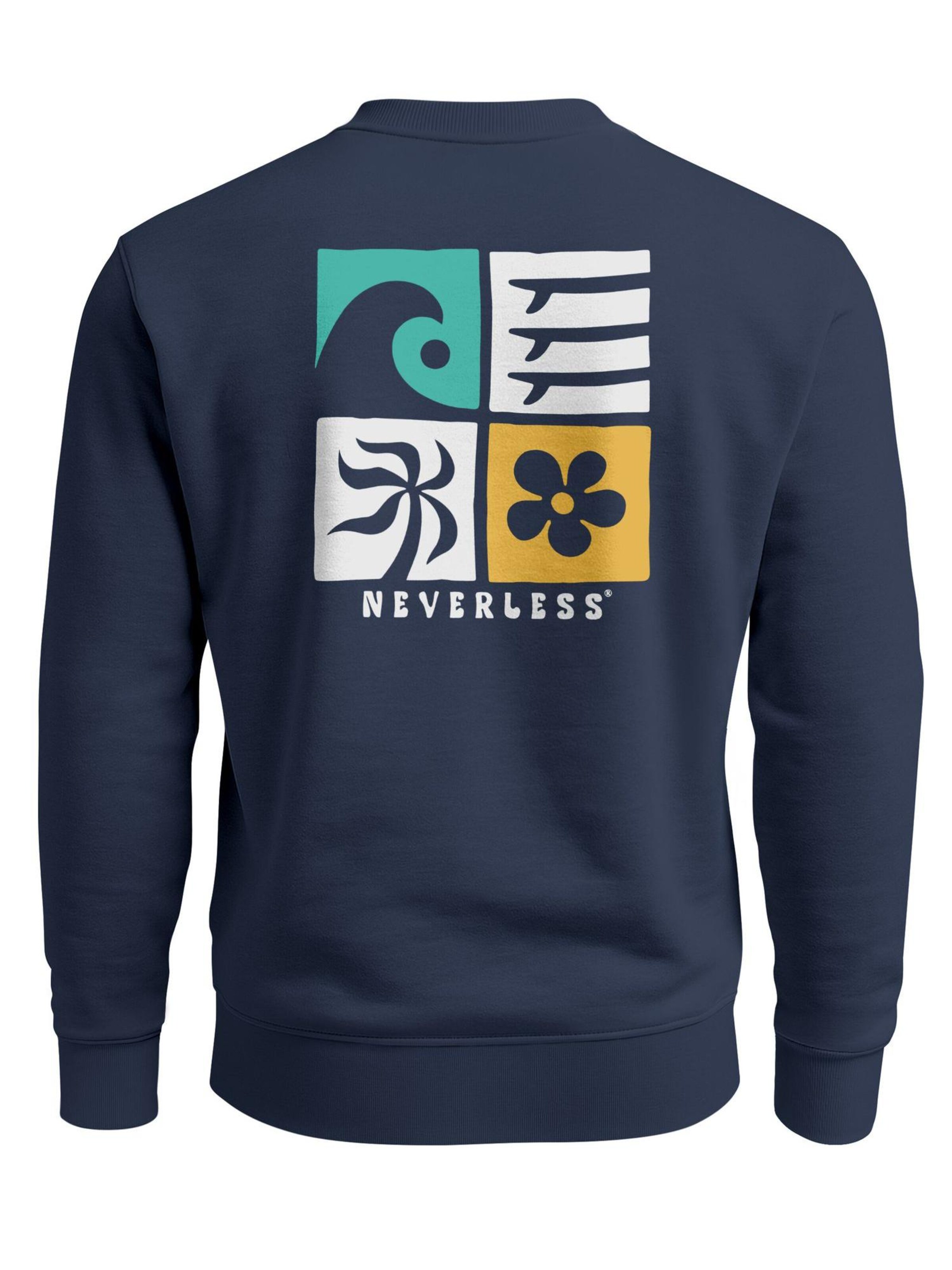 Neverless Sweatshirt 'California Surf' in Blue