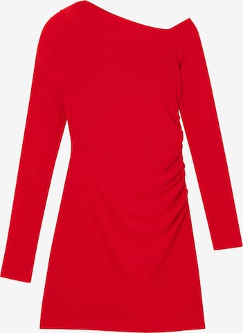 Pull&Bear Jurk in Rood: voorkant